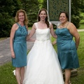 Betsy and bridesmaids before the ceremony